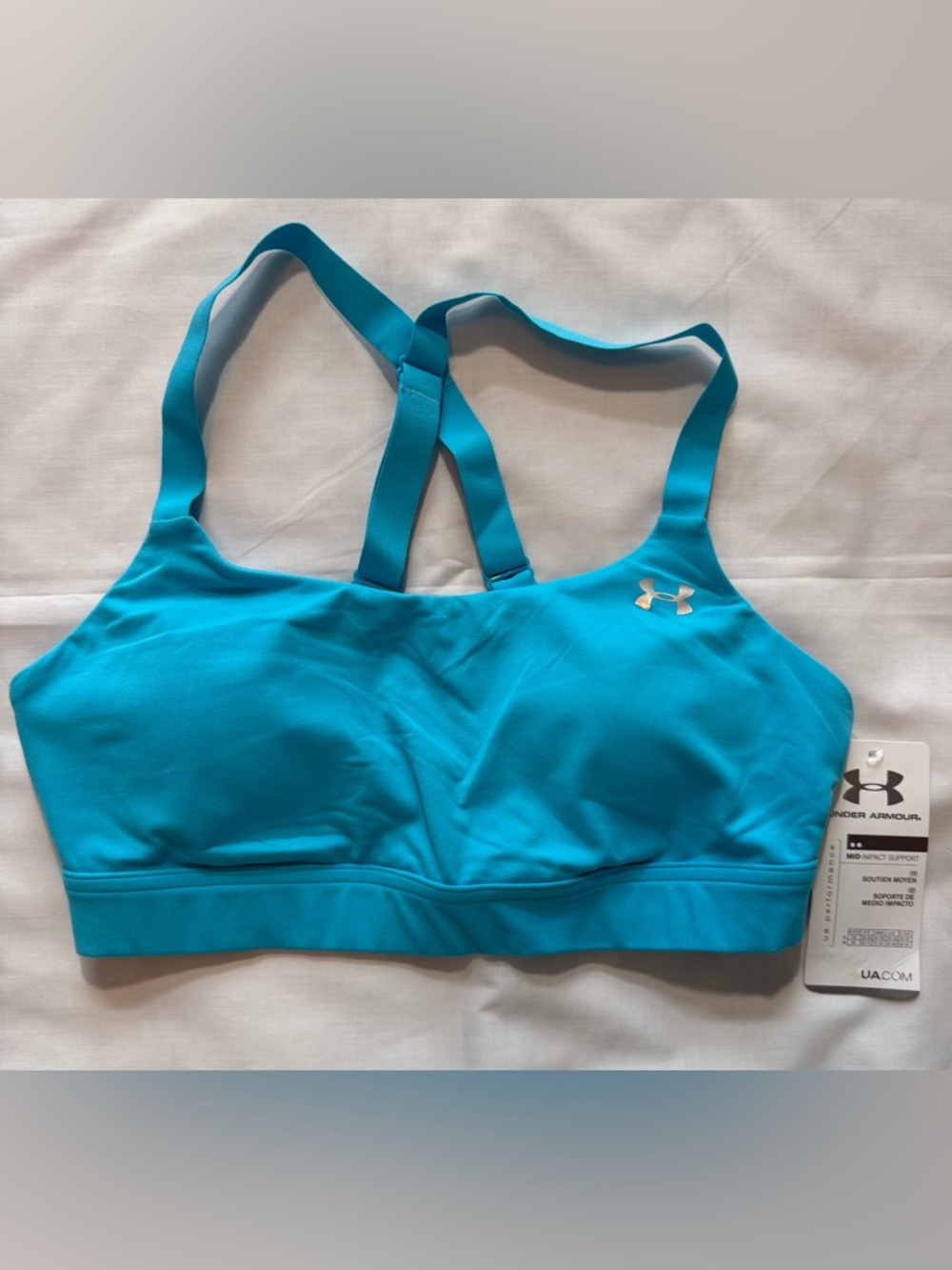 Under Armour Women's Blue Sports Bra - size Medium
